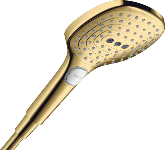 Para dus Raindance Select 120 3 jet - polished gold optic